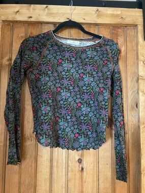Women's Floral Long-Sleeve Top - Multicolor (Natural Life)